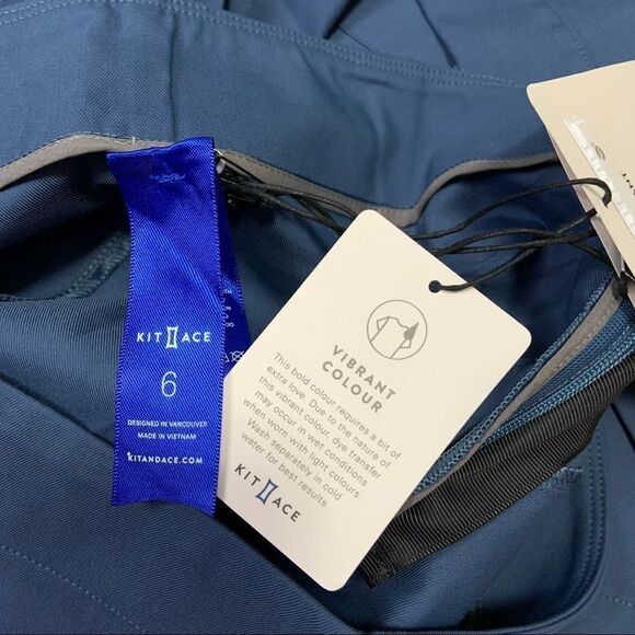 🆕 Kit & Ace Classic Skinny Pant Navigator In Dark Denim - Picture 6 of 8